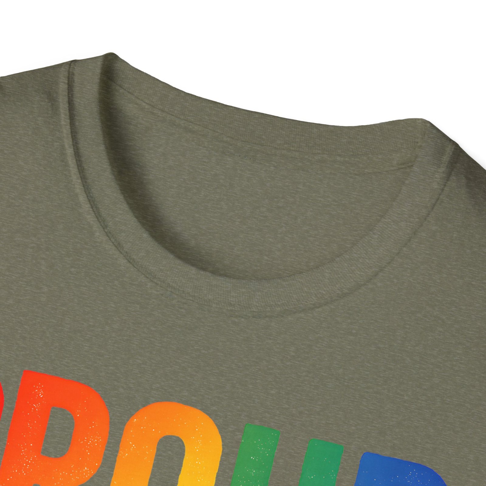 Proud Ally T-Shirt – Rainbow Allyship Support Graphic Tee - Image 12