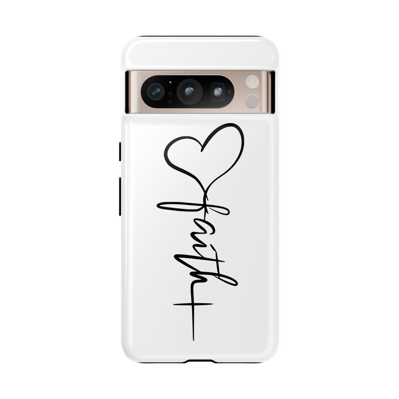 Faith Heart Script Tough Phone Case - Image 70