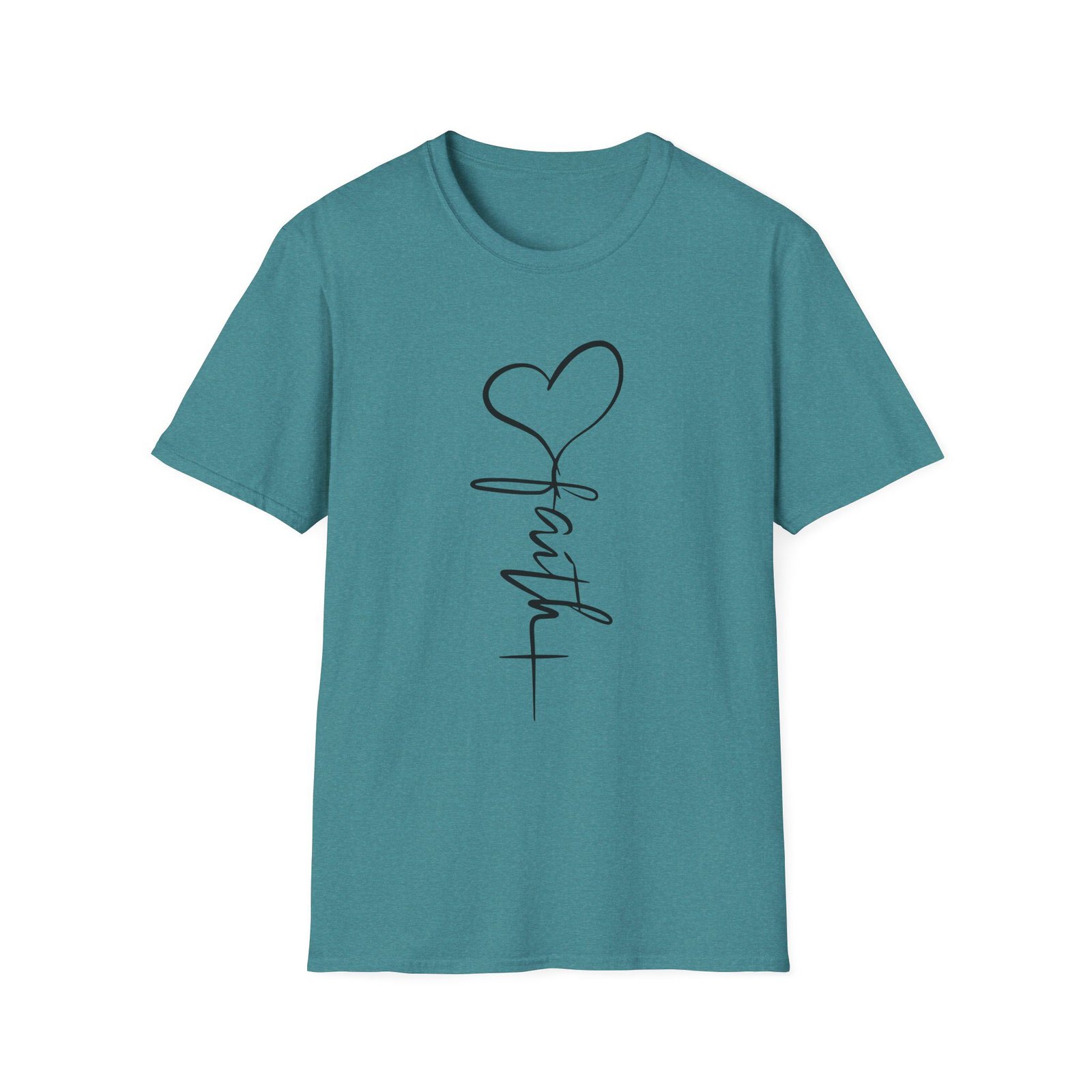 Faith Script Unisex T-Shirt - Image 22