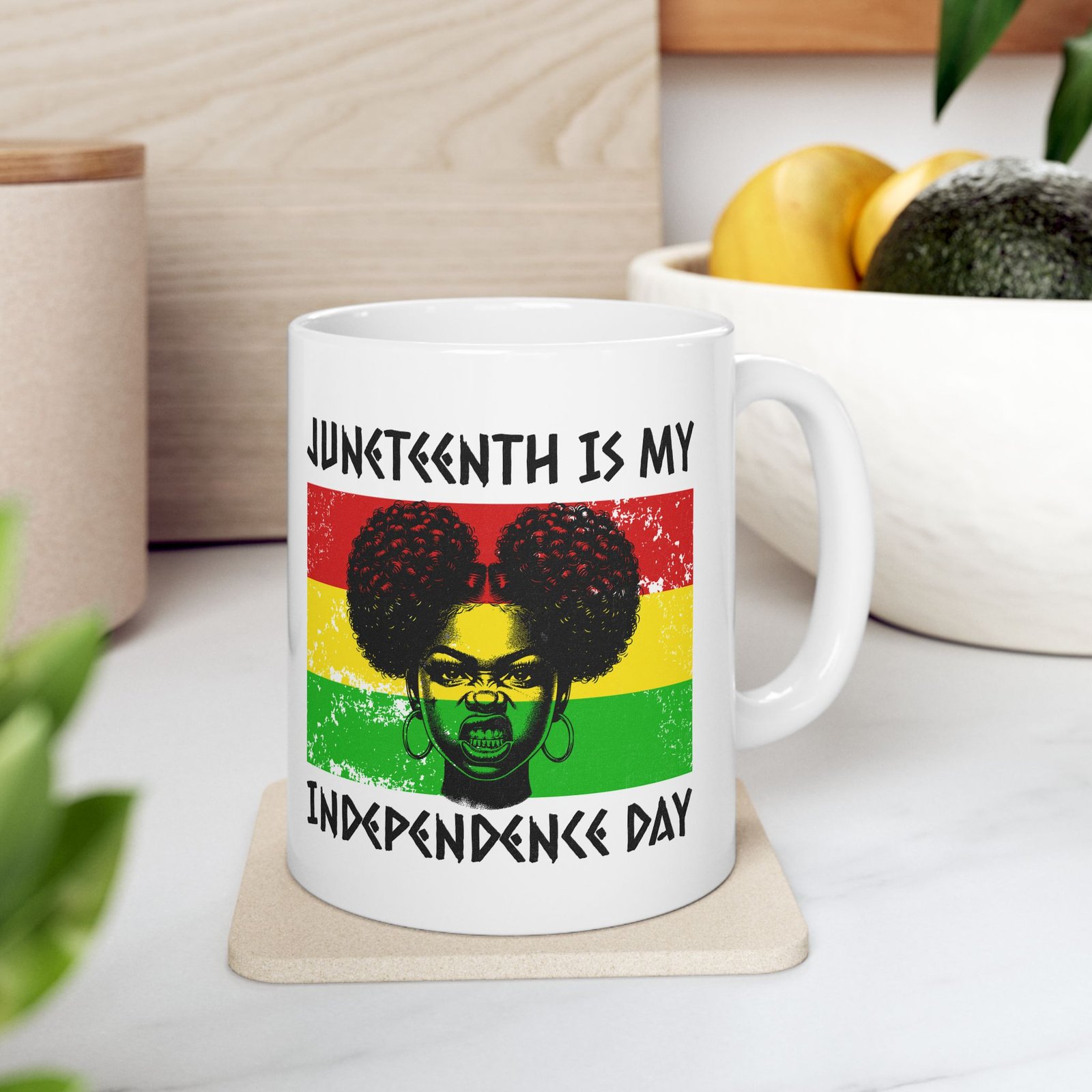 Juneteenth Is My Independence Day Ceramic Mug - Image 4
