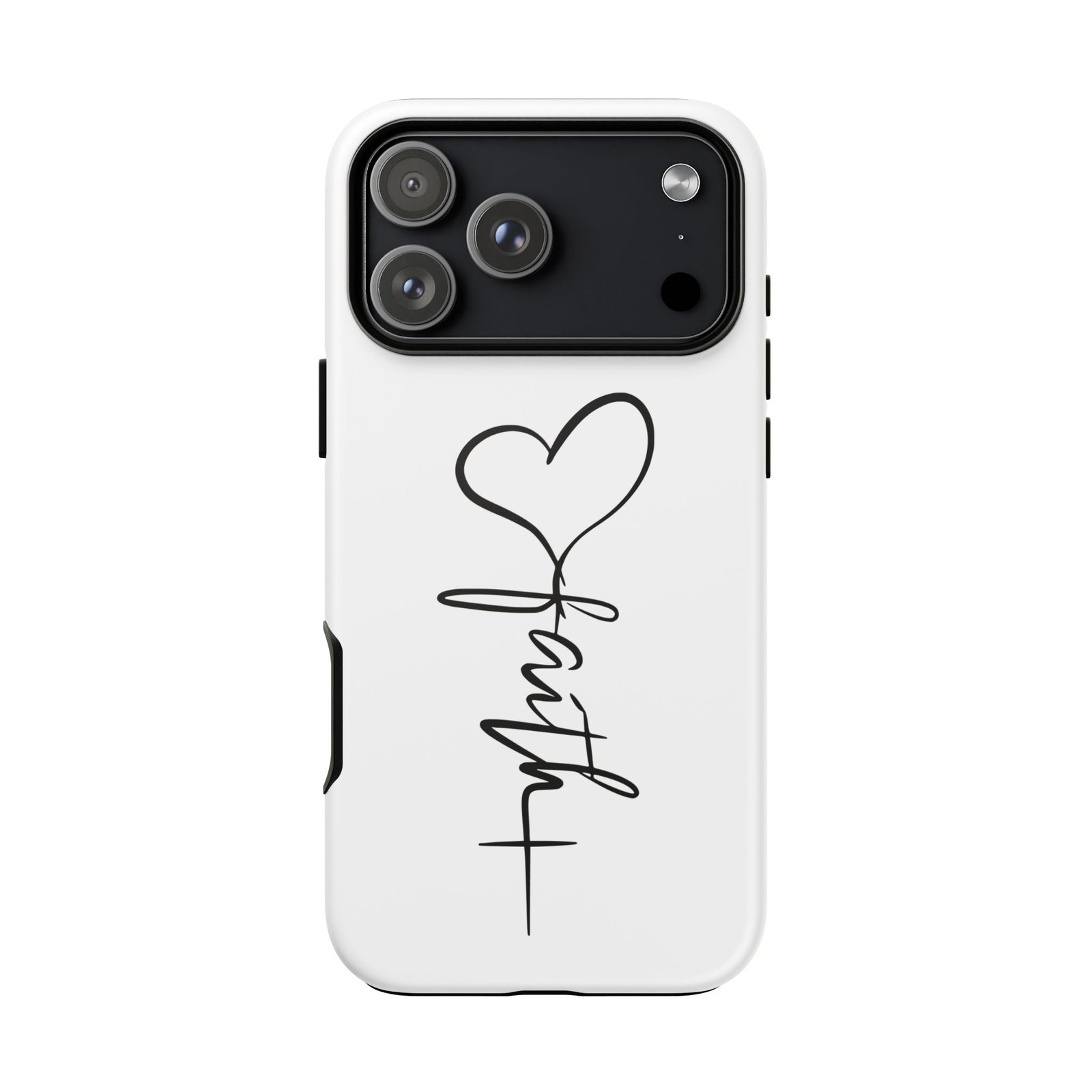 Faith Heart Script Tough Phone Case - Image 124