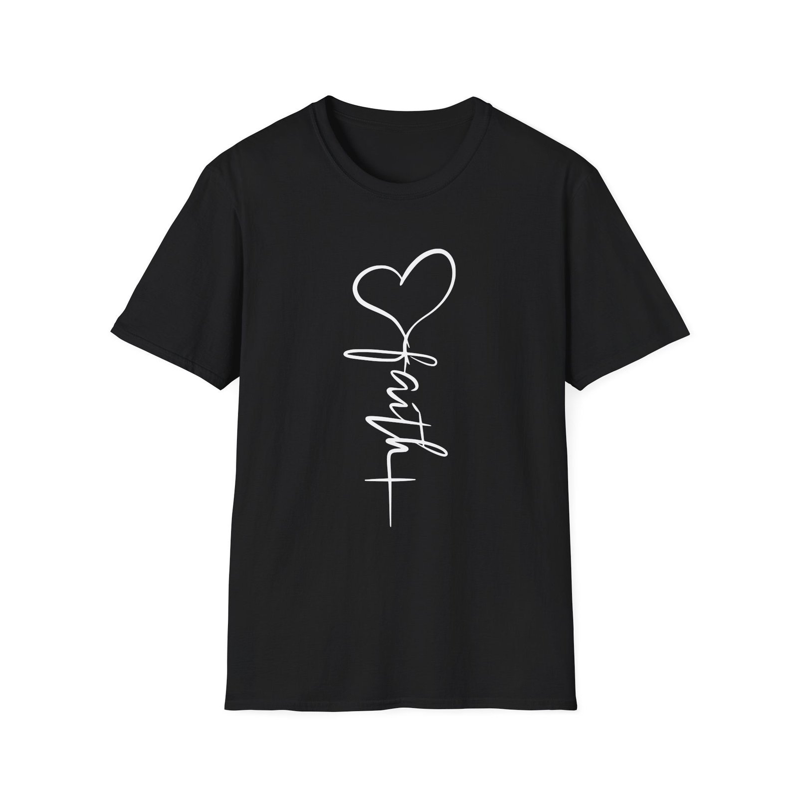 Faith Script Unisex T-Shirt - Image 10