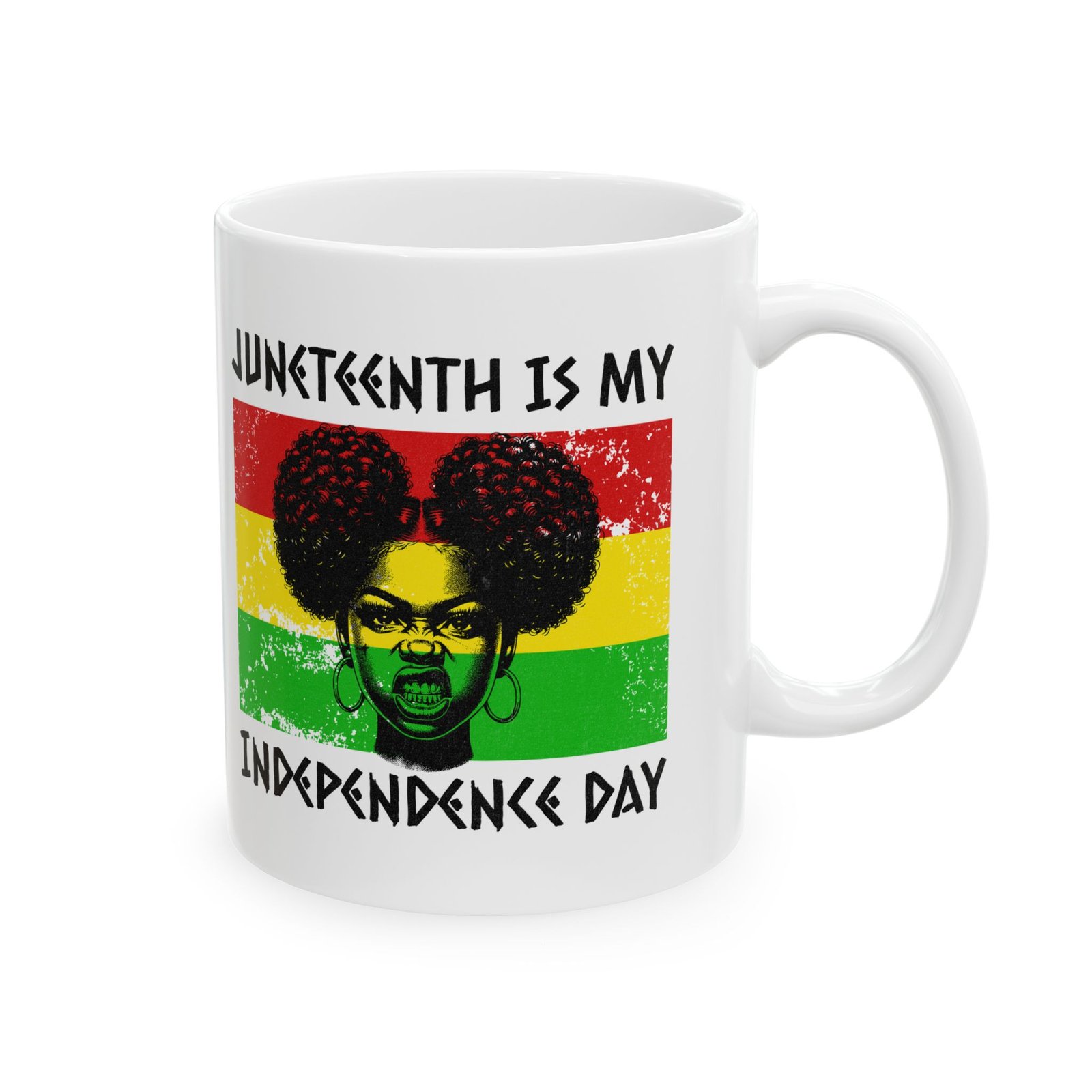 Juneteenth Is My Independence Day Ceramic Mug - Image 2