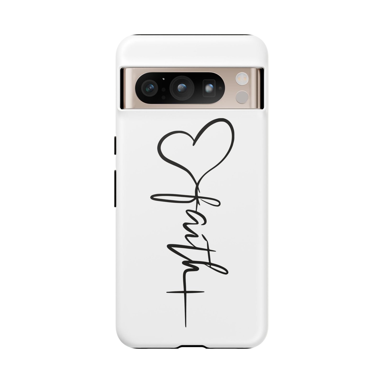 Faith Heart Script Tough Phone Case - Image 72
