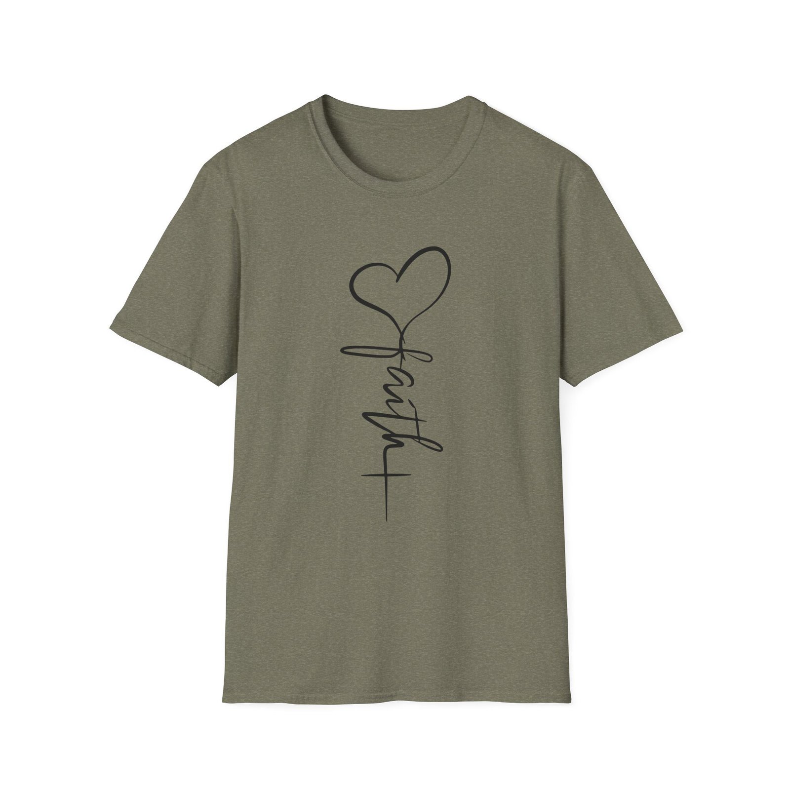 Faith Script Unisex T-Shirt - Image 13