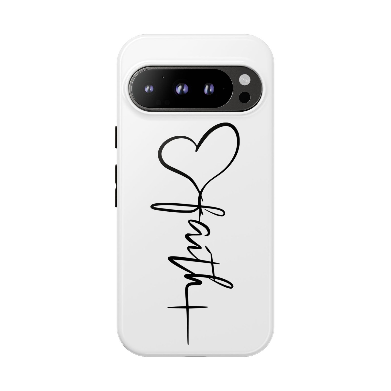 Faith Heart Script Tough Phone Case - Image 98