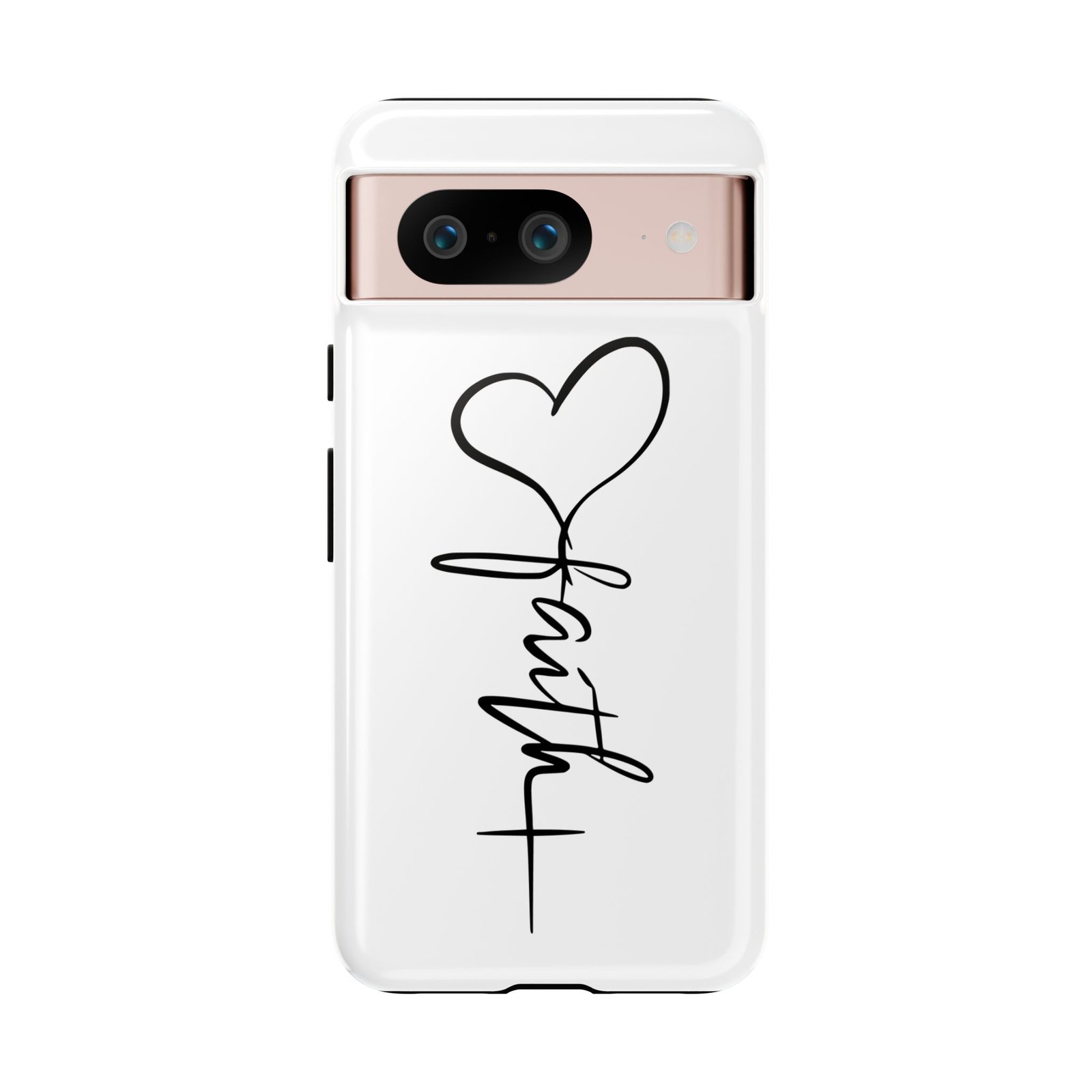 Faith Heart Script Tough Phone Case - Image 74