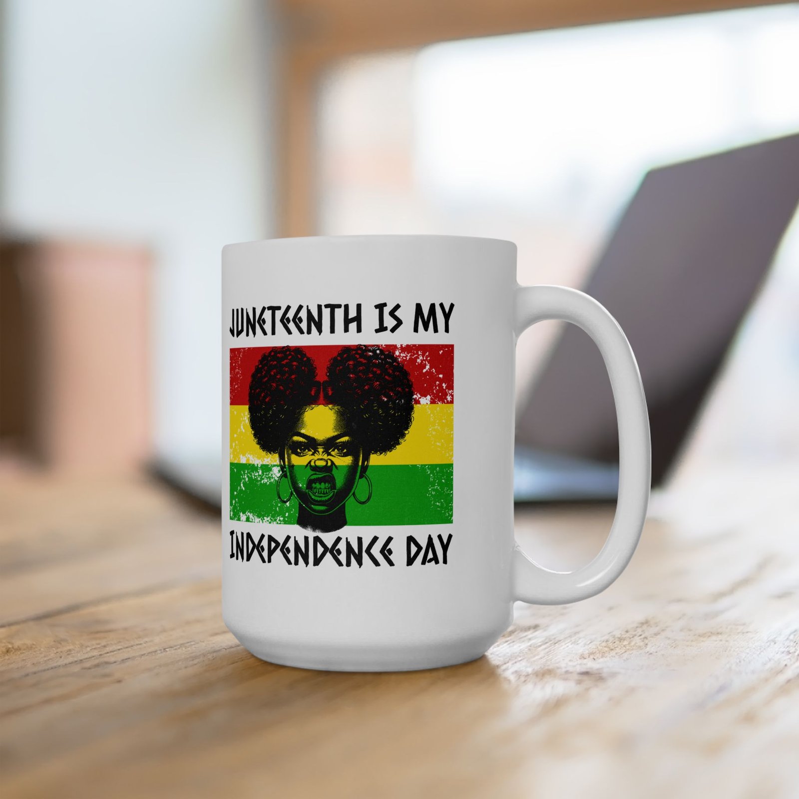 Juneteenth Is My Independence Day Ceramic Mug - Image 8
