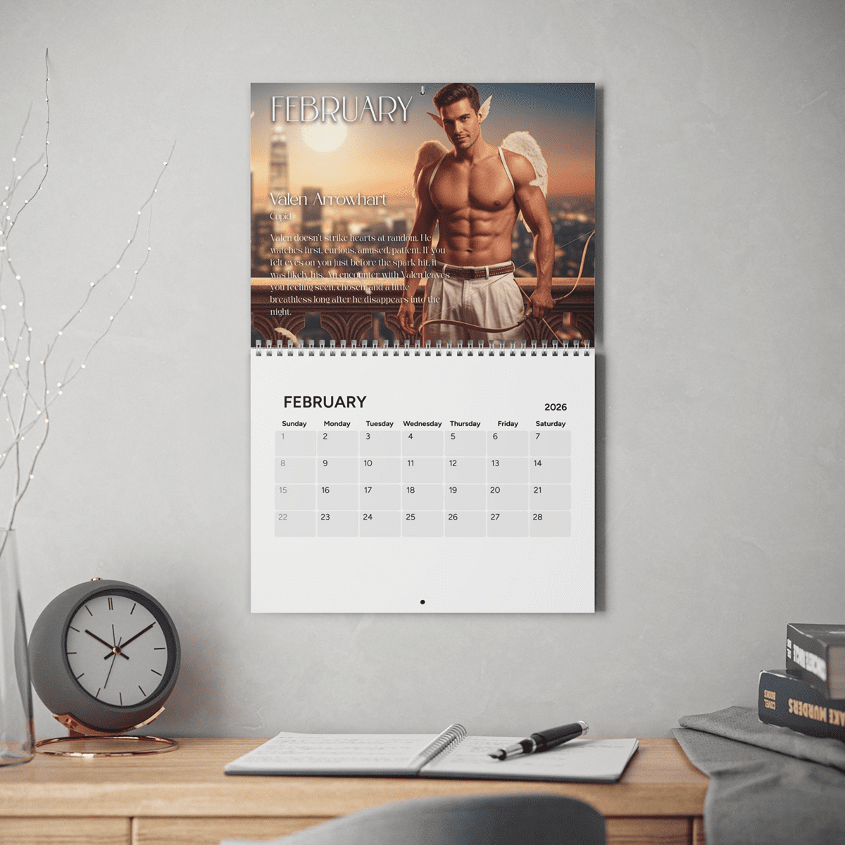 2026 Mythical Hunks Wall Calendar - Image 2