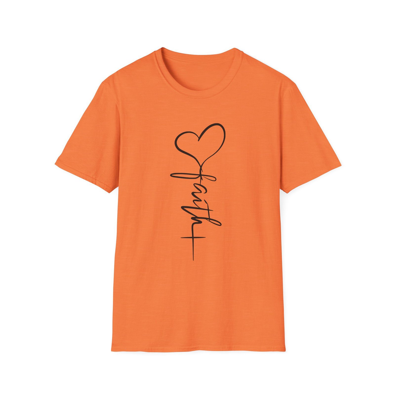 Faith Script Unisex T-Shirt - Image 7