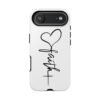 Faith Heart Script Tough Phone Case