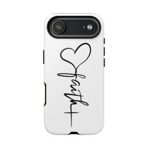 Faith Heart Script Tough Phone Case