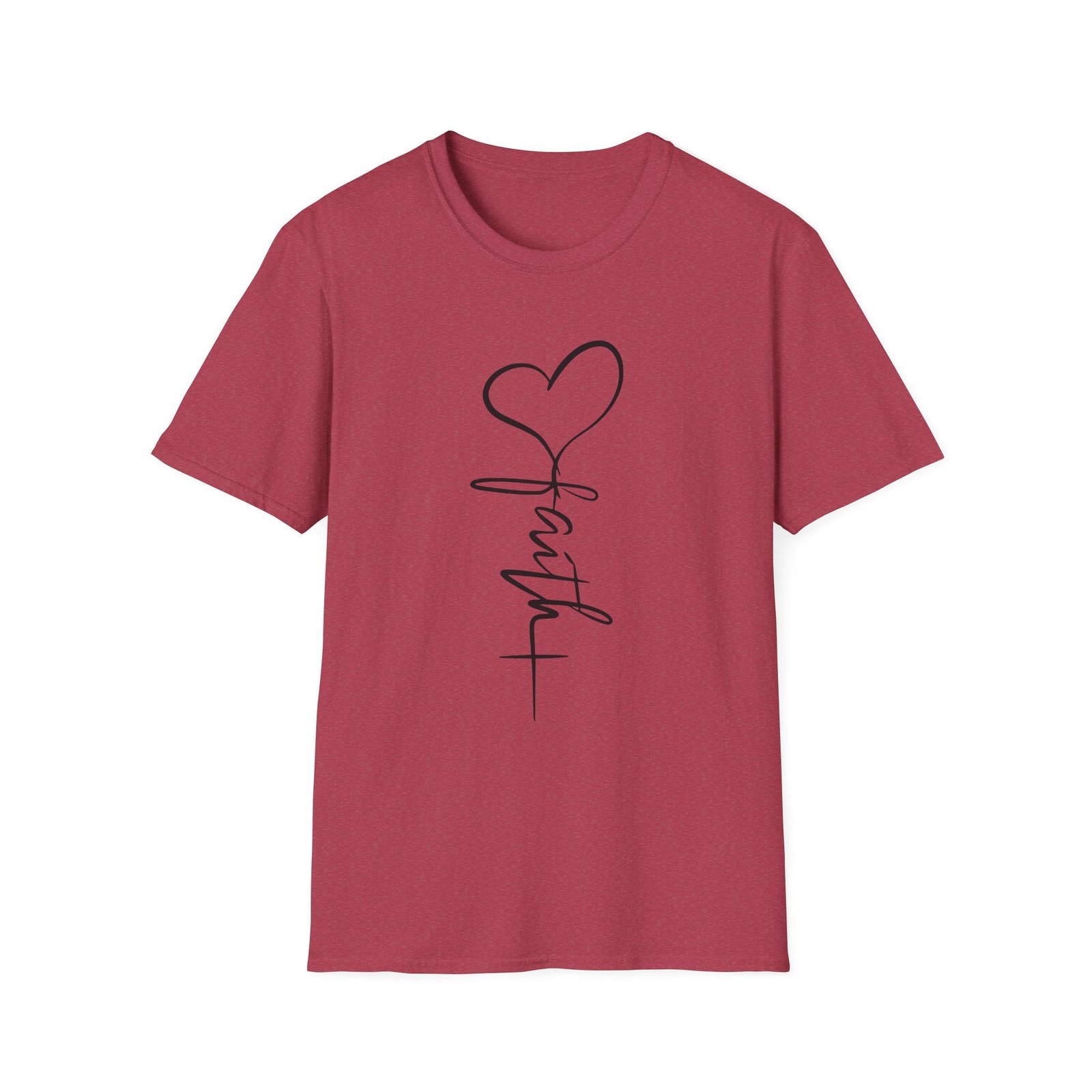 Faith Script Unisex T-Shirt - Image 43