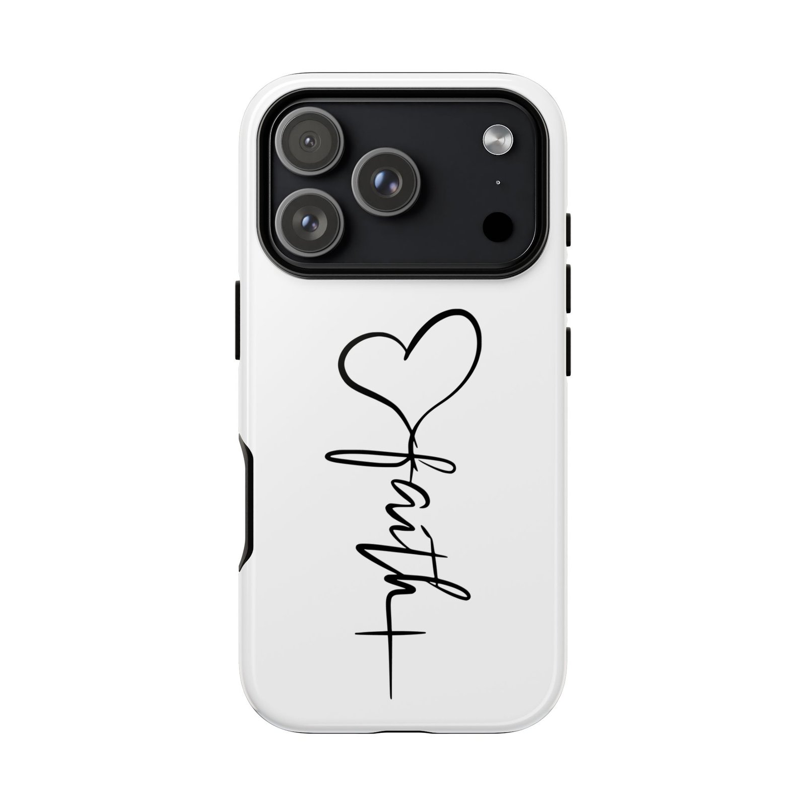 Faith Heart Script Tough Phone Case - Image 121