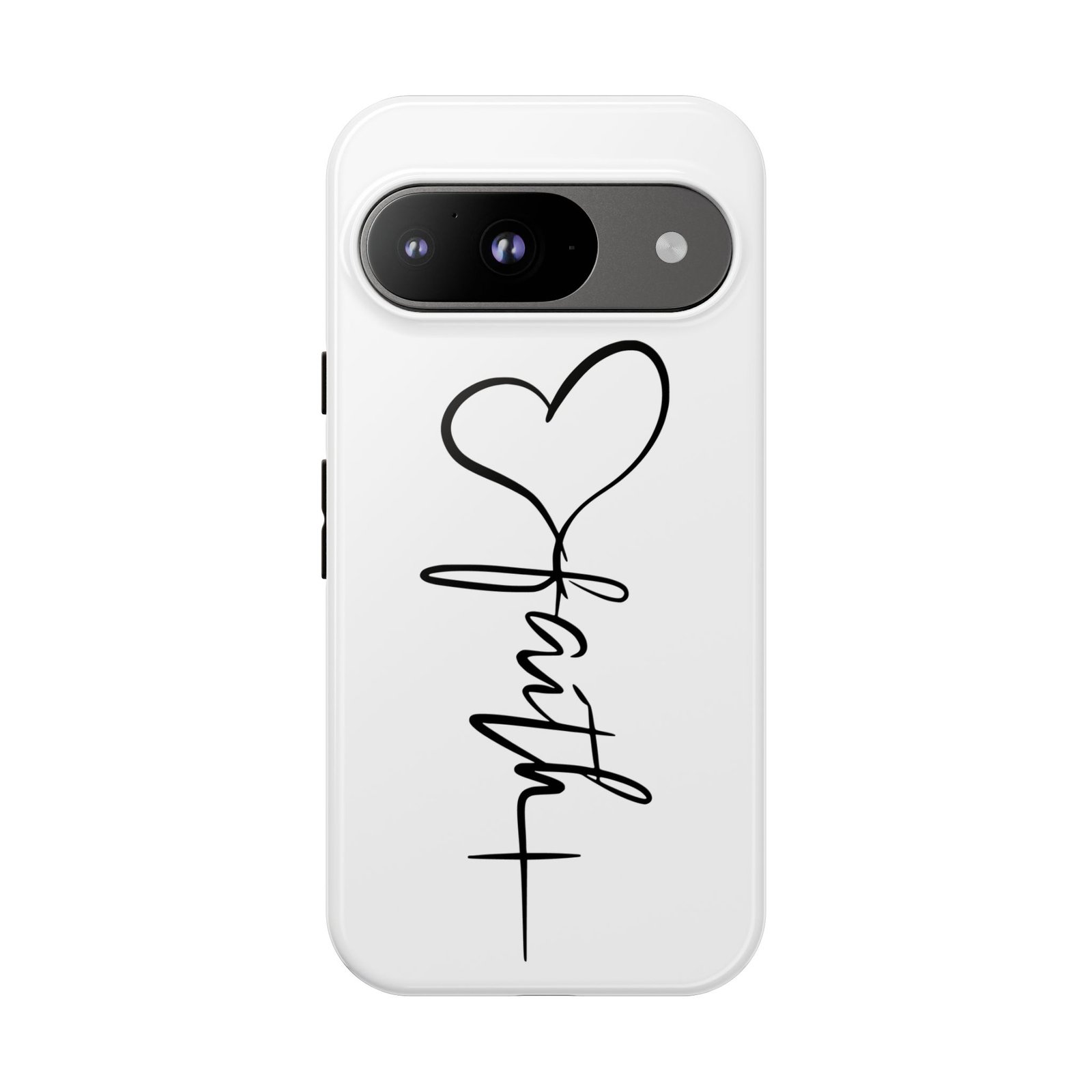 Faith Heart Script Tough Phone Case - Image 94