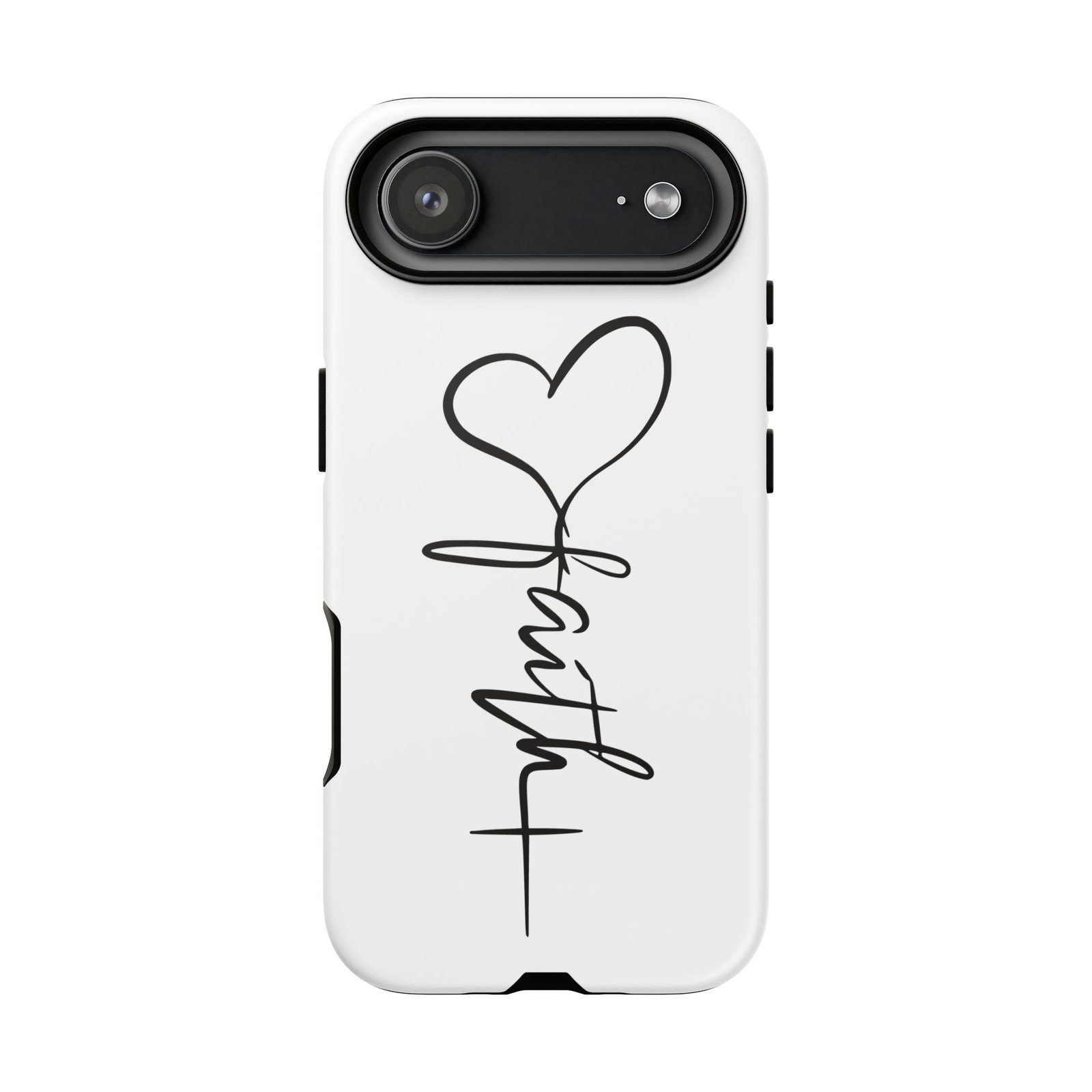 Faith Heart Script Tough Phone Case - Image 120