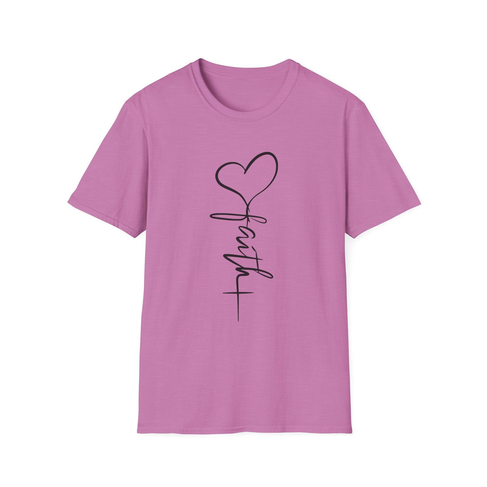 Faith Script Unisex T-Shirt - Image 37