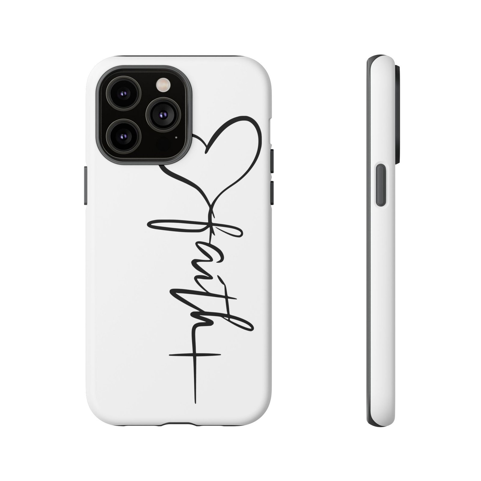 Faith Heart Script Tough Phone Case - Image 20