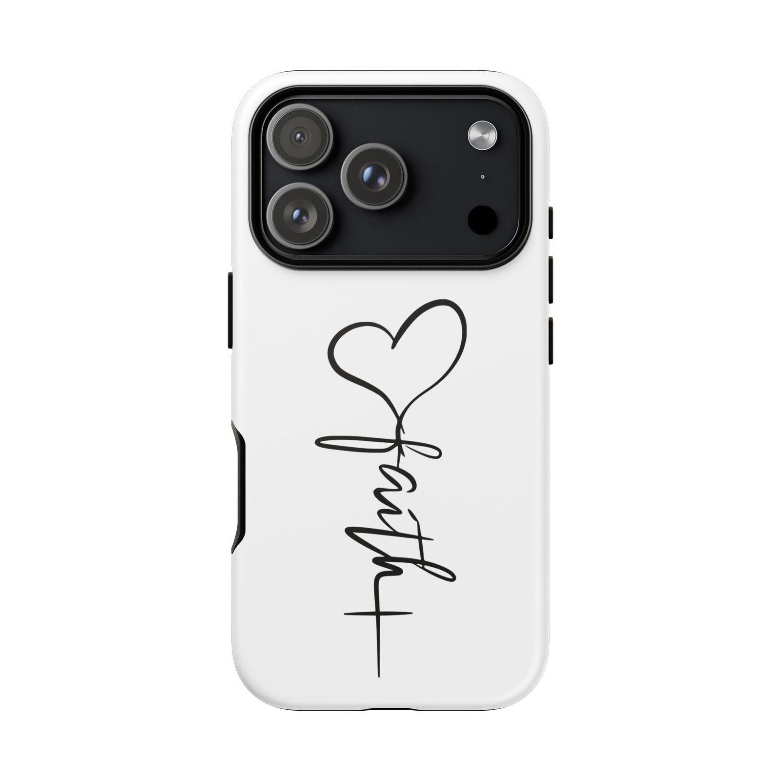 Faith Heart Script Tough Phone Case - Image 122