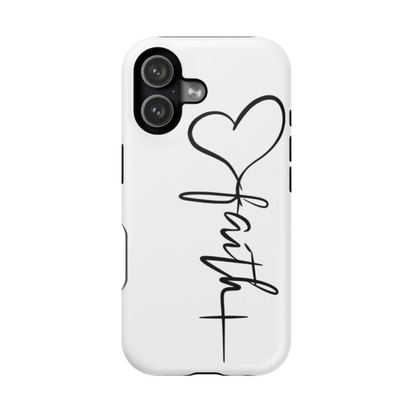 Faith Heart Script Magnetic Tough Phone Case – MagSafe Compatible