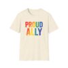 Proud Ally T-Shirt – Rainbow Allyship Support Graphic Tee