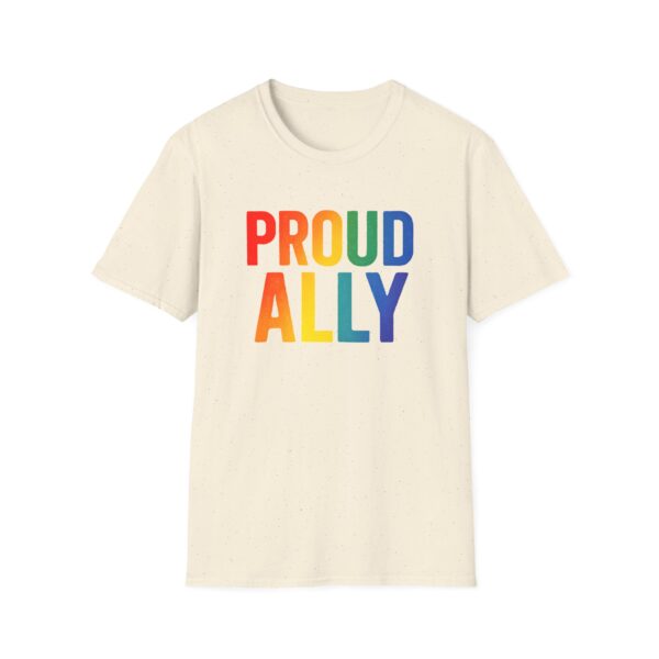 Proud Ally T-Shirt – Rainbow Allyship Support Graphic Tee