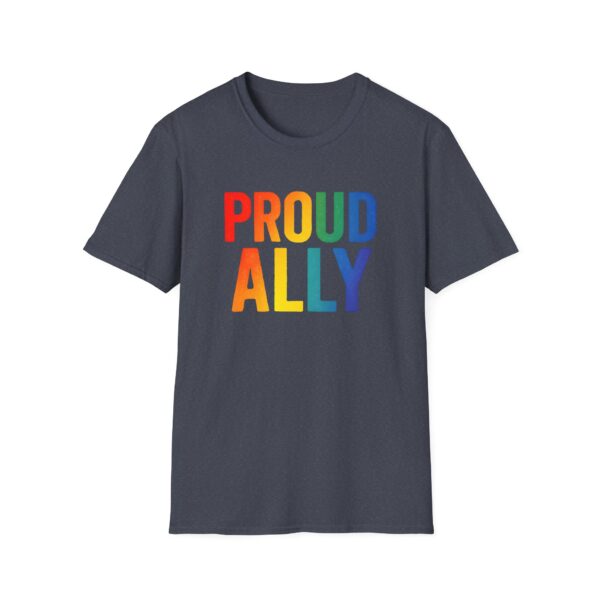 Proud Ally T-Shirt – Rainbow Allyship Support Graphic Tee