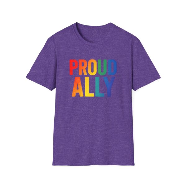 Proud Ally T-Shirt – Rainbow Allyship Support Graphic Tee