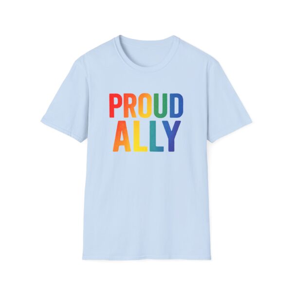 Proud Ally T-Shirt – Rainbow Allyship Support Graphic Tee