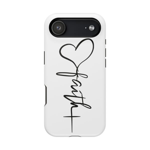 Faith Heart Script Magnetic Tough Phone Case – MagSafe Compatible