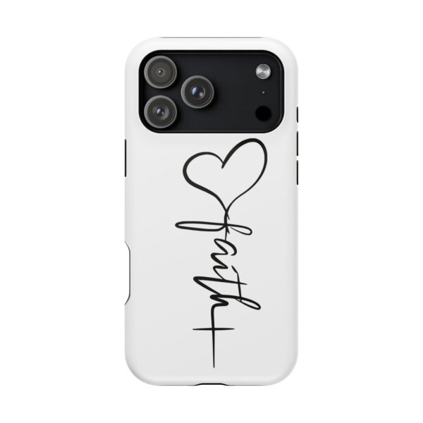 Faith Heart Script Magnetic Tough Phone Case – MagSafe Compatible
