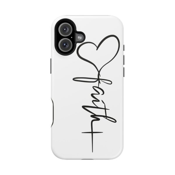 Faith Heart Script Magnetic Tough Phone Case – MagSafe Compatible