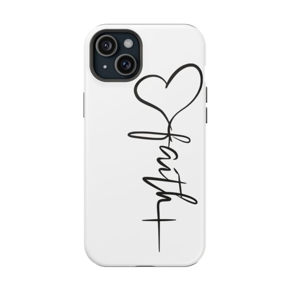 Faith Heart Script Magnetic Tough Phone Case – MagSafe Compatible