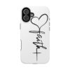 Faith Heart Script Magnetic Tough Phone Case – MagSafe Compatible