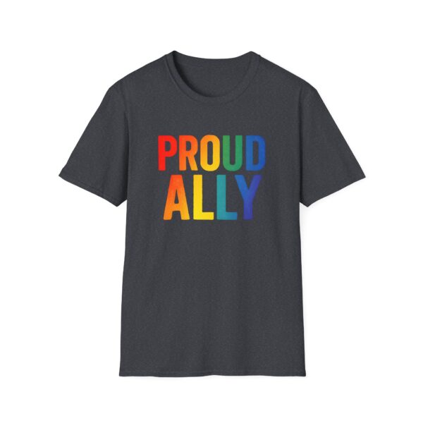 Proud Ally T-Shirt – Rainbow Allyship Support Graphic Tee