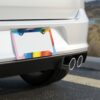 Rainbow Pride Metal License Plate Frame