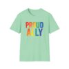 Proud Ally T-Shirt – Rainbow Allyship Support Graphic Tee