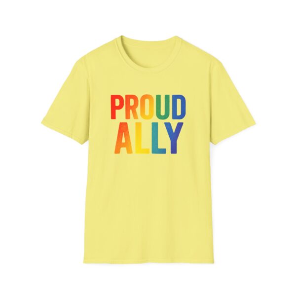 Proud Ally T-Shirt – Rainbow Allyship Support Graphic Tee