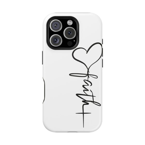 Faith Heart Script Magnetic Tough Phone Case – MagSafe Compatible