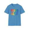Proud Ally T-Shirt – Rainbow Allyship Support Graphic Tee
