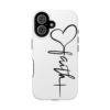 Faith Heart Script Magnetic Tough Phone Case – MagSafe Compatible