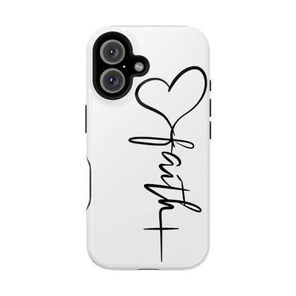 Faith Heart Script Magnetic Tough Phone Case – MagSafe Compatible