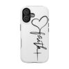 Faith Heart Script Magnetic Tough Phone Case – MagSafe Compatible