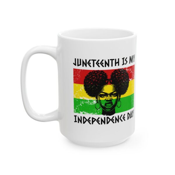 5513986235370316341_2048.jpeg Juneteenth Is My Independence Day Ceramic Mug