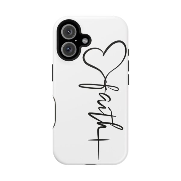 Faith Heart Script Magnetic Tough Phone Case – MagSafe Compatible