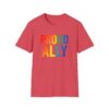 Proud Ally T-Shirt – Rainbow Allyship Support Graphic Tee