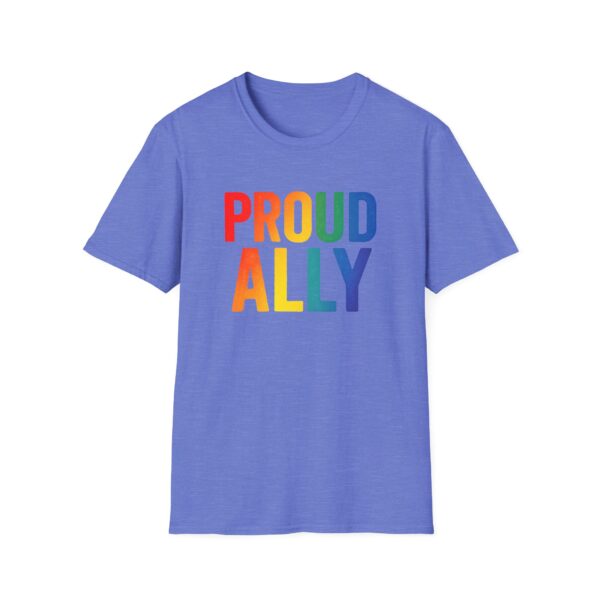 Proud Ally T-Shirt – Rainbow Allyship Support Graphic Tee