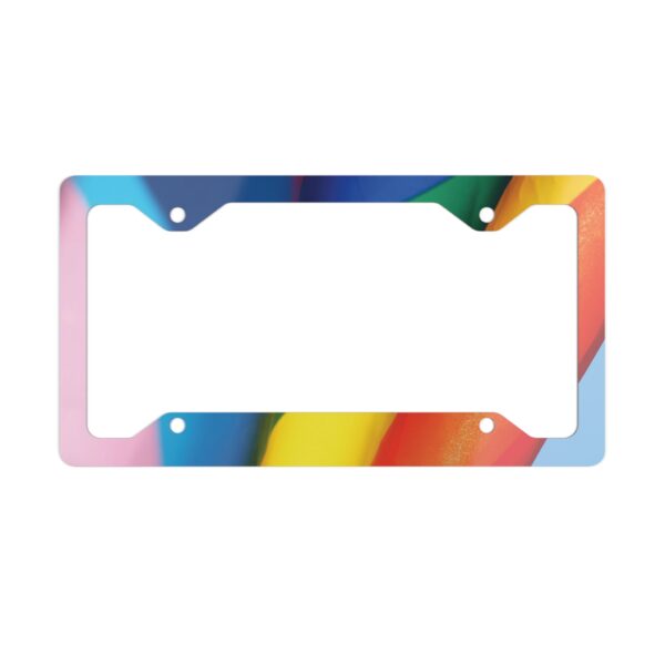 Rainbow Pride Metal License Plate Frame