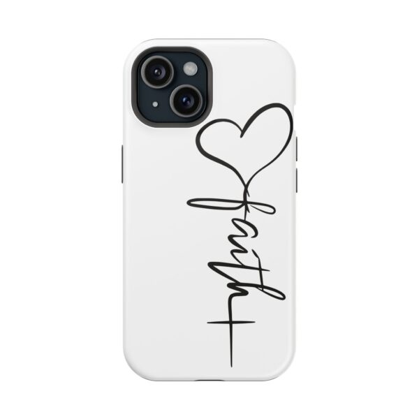 Faith Heart Script Magnetic Tough Phone Case – MagSafe Compatible