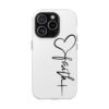 Faith Heart Script Magnetic Tough Phone Case – MagSafe Compatible